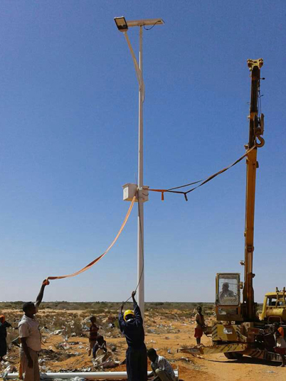 肯尼亞太陽(yáng)能路燈工程案例