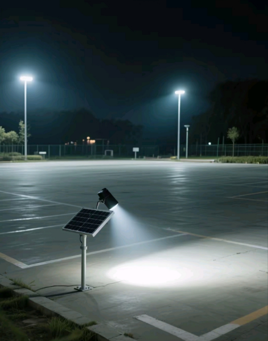 200w超強光通量！南德太陽能投光燈夜視效果實測