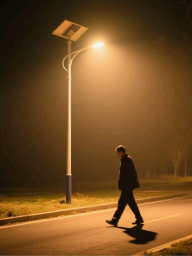 用太陽(yáng)能路燈，溫暖農(nóng)村的夜晚