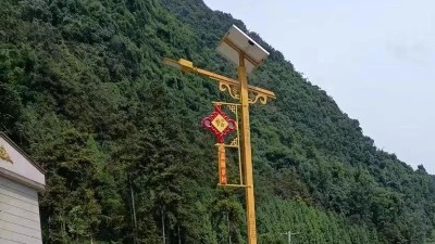 云南天保鎮(zhèn)人民政府民族風(fēng)太陽(yáng)能路燈案列