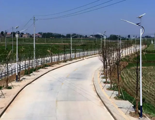 湖北襄陽市龍王鎮(zhèn)太陽能路燈工程案例