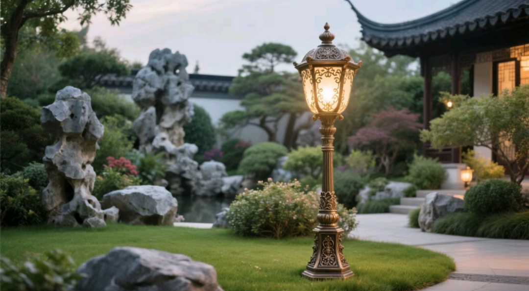 復古雕花遇上南德新能源：歐式草坪燈演繹園林新經(jīng)典