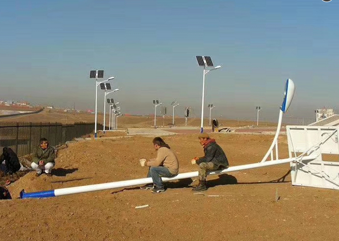 太陽(yáng)能路燈出口到外國(guó)案例