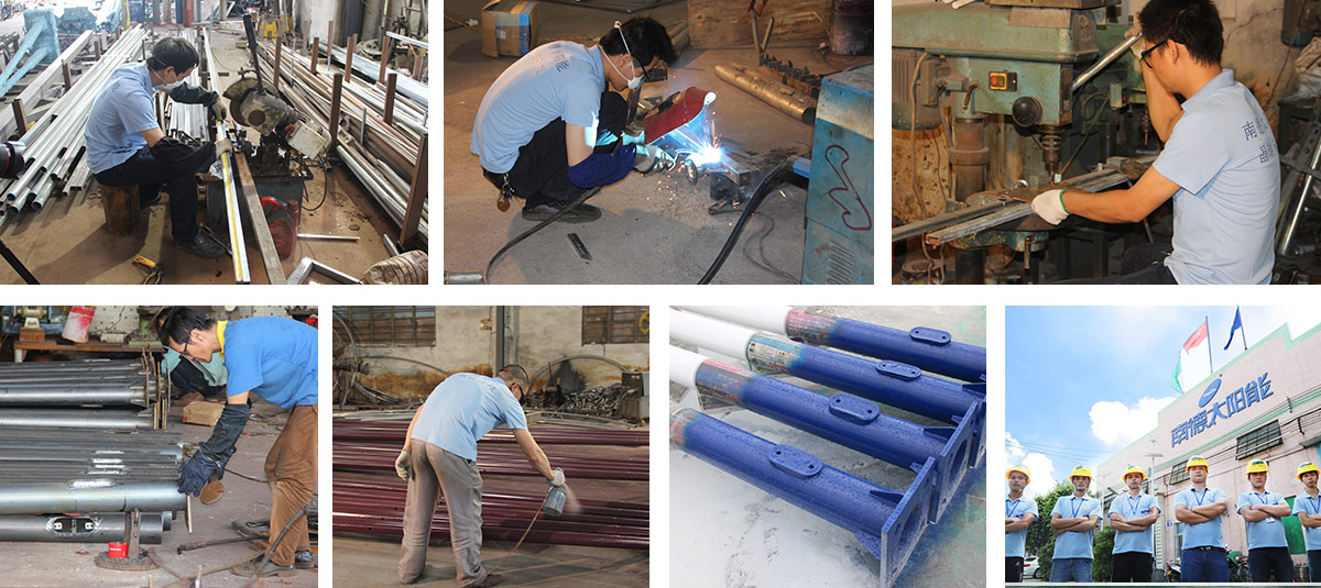 五金燈桿車間生產(chǎn)線