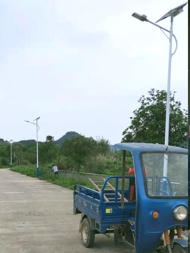 廣東省清遠(yuǎn)市英德市新農(nóng)村太陽能路燈
